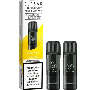 Banana ice Elf Bar 600 pods 2 pack