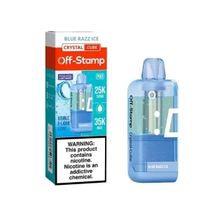 Blue Razz Ice - Off-Stamp Crystal Cube 35K Disposable Pod