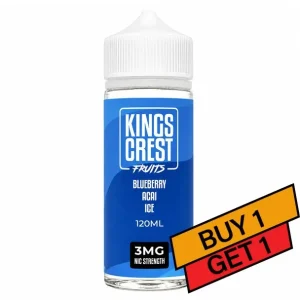 Blueberry Acai Ice - 3mg - Kings Crest Fruits - 120mL Buy 1 Get 1
