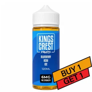 Blueberry Acai Ice - 6mg - Kings Crest Fruits - 120mL Buy 1 Get 1