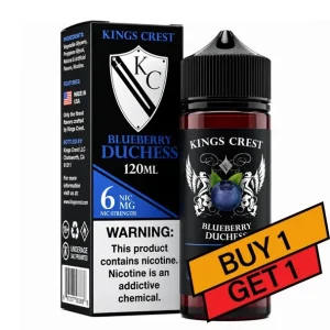 Blueberry Duchess Reserve - 6mg - Kings Crest - 120mL Buy 1 Get 1