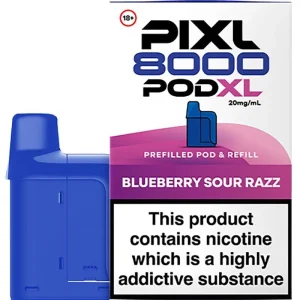 Blueberry sour razz PIXL 8000 Pod XL pod & refill 12ml