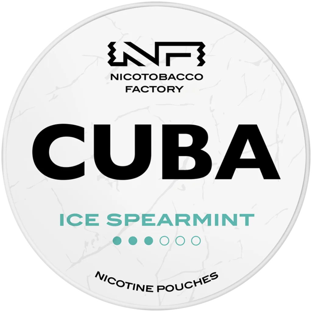 Cuba White Line Ice Spearmint Nicotine Pouches 10mg (5 Pack)
