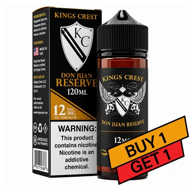 Don Juan Reserve - 12mg - Kings Crest - 120mL Buy 1 Get 1