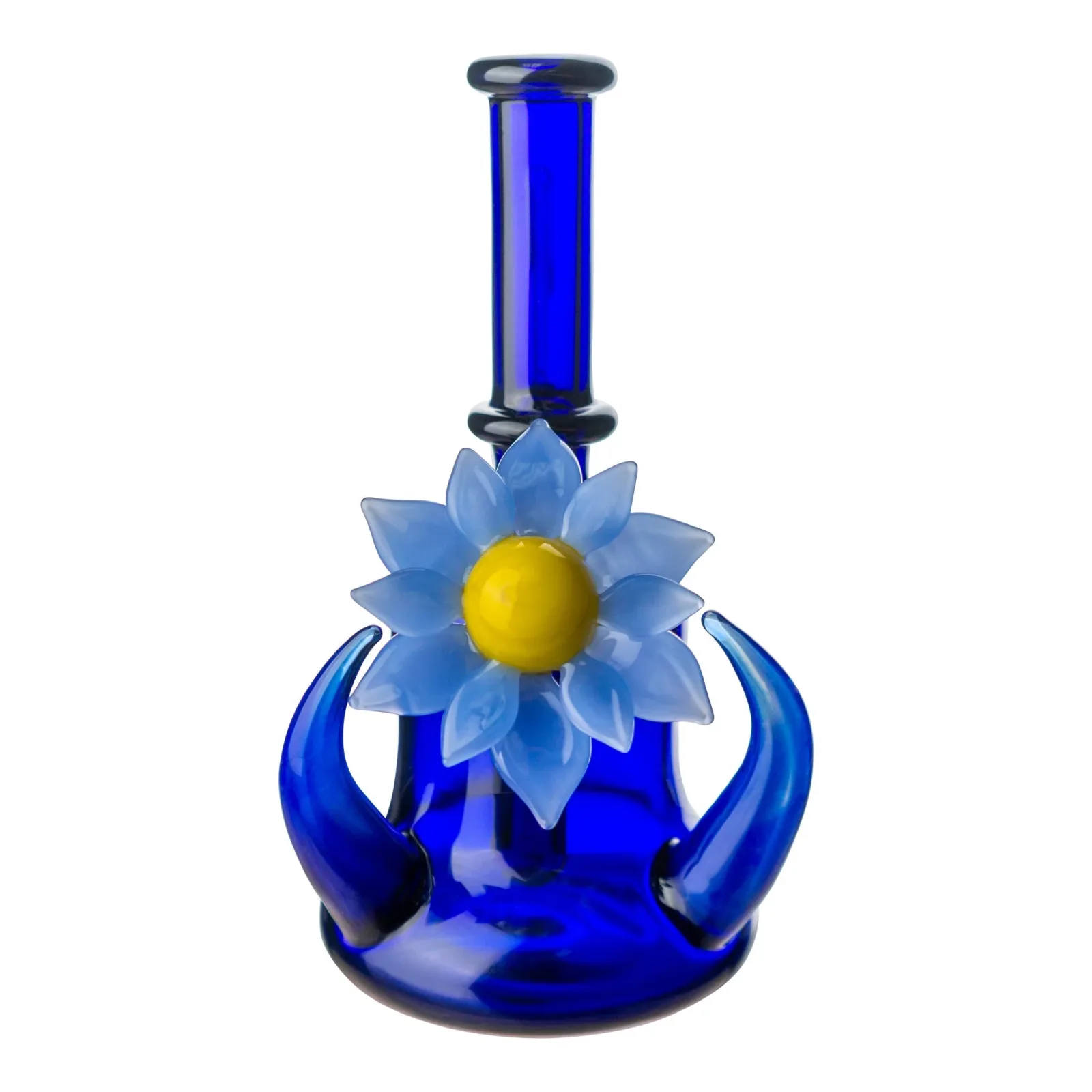 Flower Chariot Bong by Della Luna Glass - 6 inches - Image 2