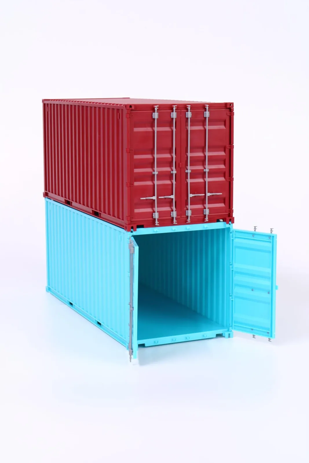 Fujimi Model - 1/24 Car Next Series No.1003 Maroon 20Ft Container Model Kit - Image 2