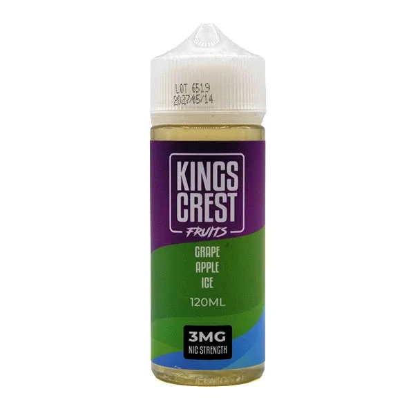 Grape Apple Ice - 3mg - Kings Crest Fruits - 120mL Buy 1 Get 1