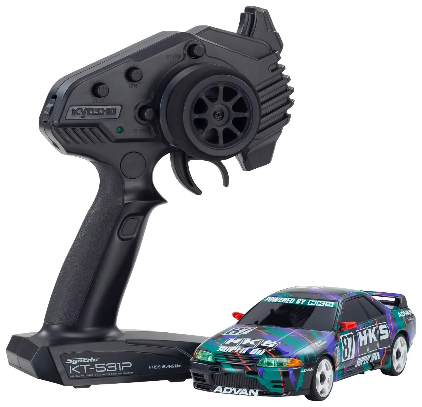 Kyosho Ma-020 RS HKS Skyline R32 GT-R 1993 Electric RC Car 32652Hk