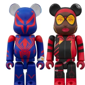 Medicom Toy Be@Rbrick Spider-Man 2099 and Spider-Woman Action Figure Set Japan