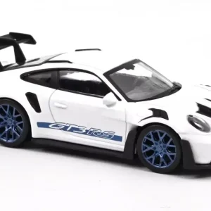 Norev B-M-W 1/43 Porsche 911 GT3 RS 2022 White Blue Diecast Model