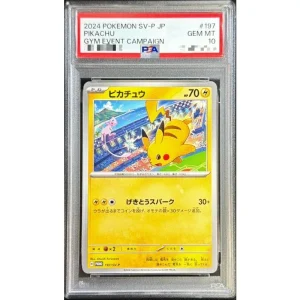 Pikachu 197/SV-P PSA10 Japanese Promotional Pokémon TCG Card