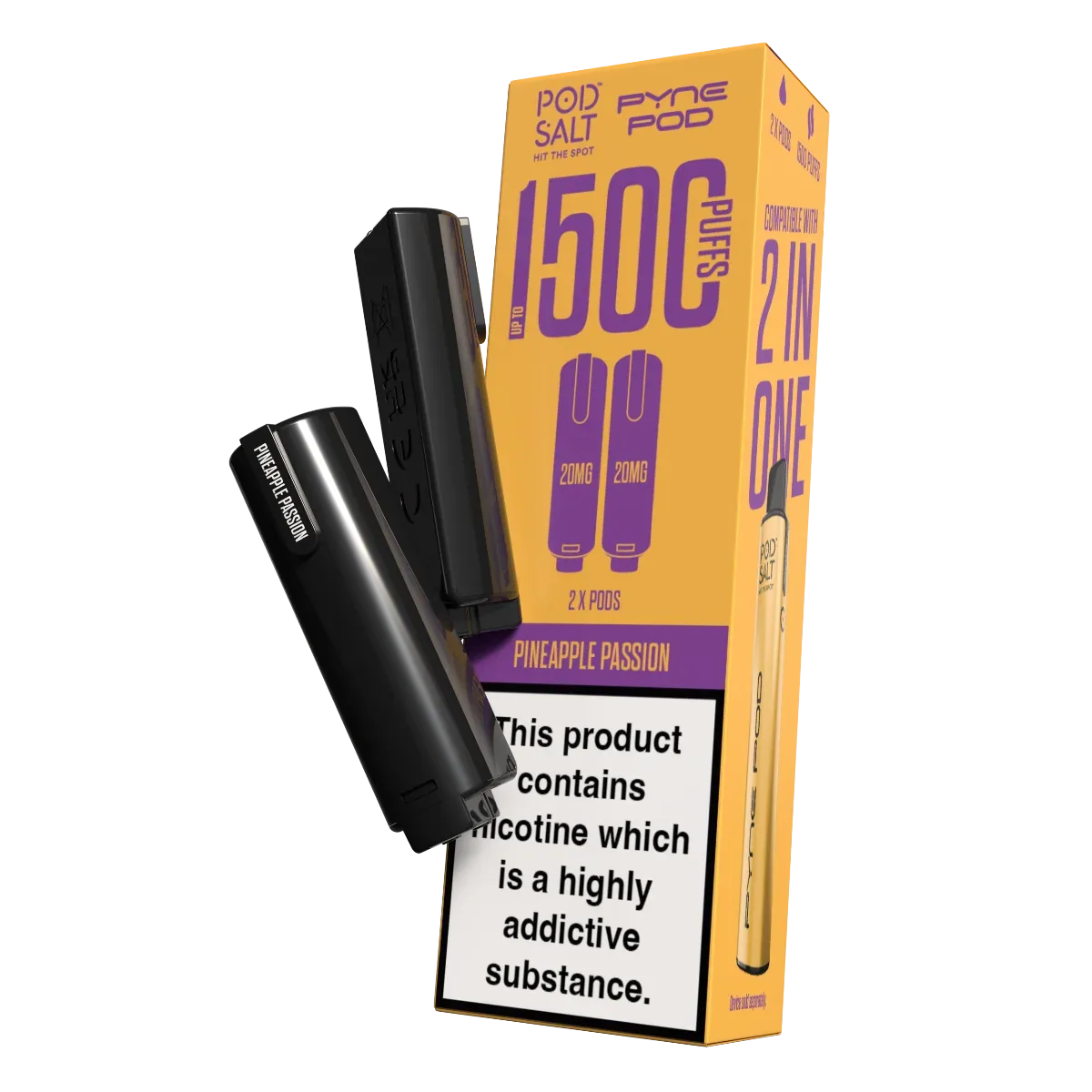 Pod Salt Pyne Pod 2 in One Pods Pineapple Passion