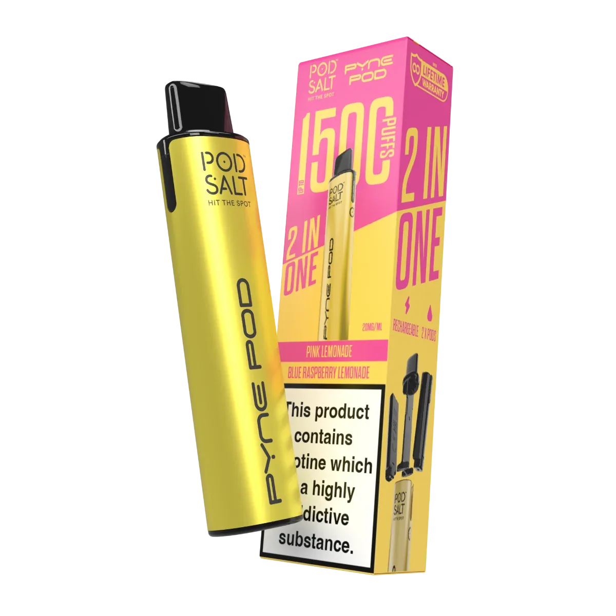Pod Salt Pyne Pod 2 in One Starter Kit Lemonade Edition