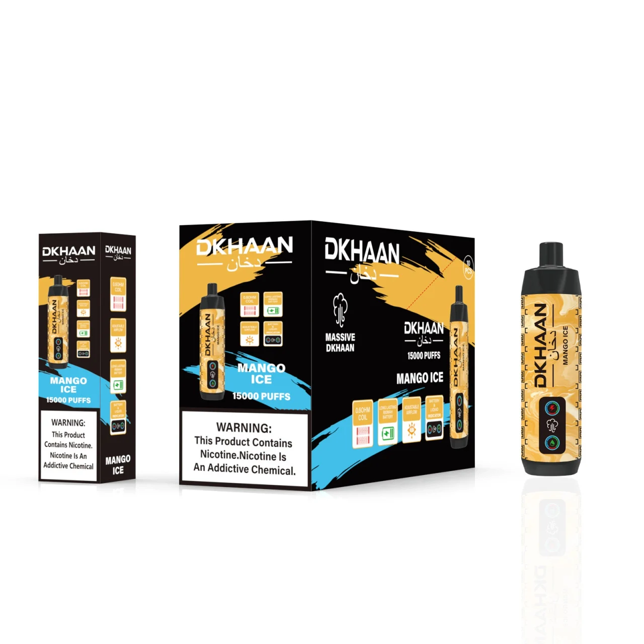 Dkhaan 15k Puffs Disposable Hookah Refill Pod - 10 Pack