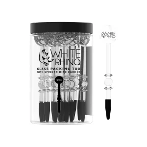 Glass Packing Tool With Disc Carb Cap - 15 Count Jar