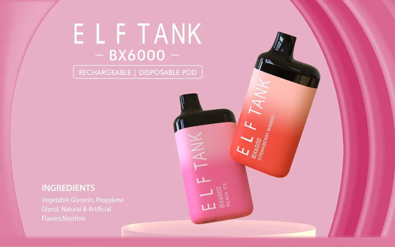 Elf Tank BX6000 Rechargeable Disposable Vape - 10 Pack