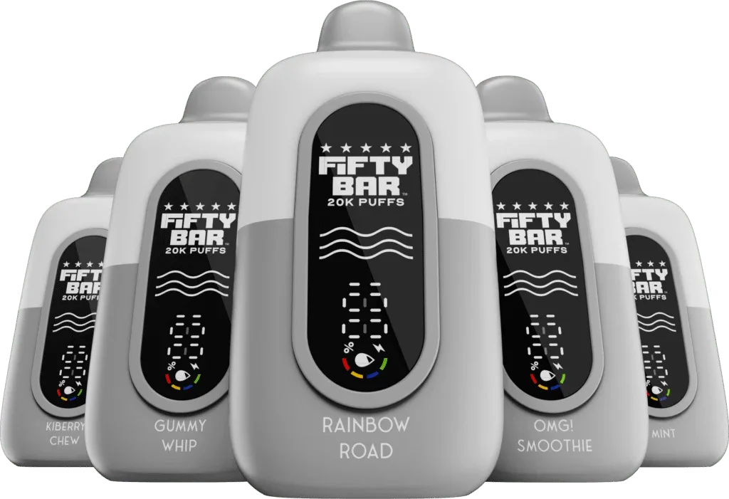 Fifty Bar 20K Disposable 5% (White Series) - 5 Pack