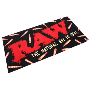 RAW XL BLACK BEACH TOWEL