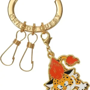 Square Enix Baby Panther Smile Slime Metal Key Ring Orange 35x85mm