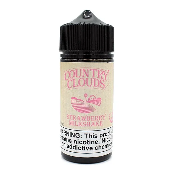 Strawberry Milkshake - 6mg - Country Clouds - 100mL