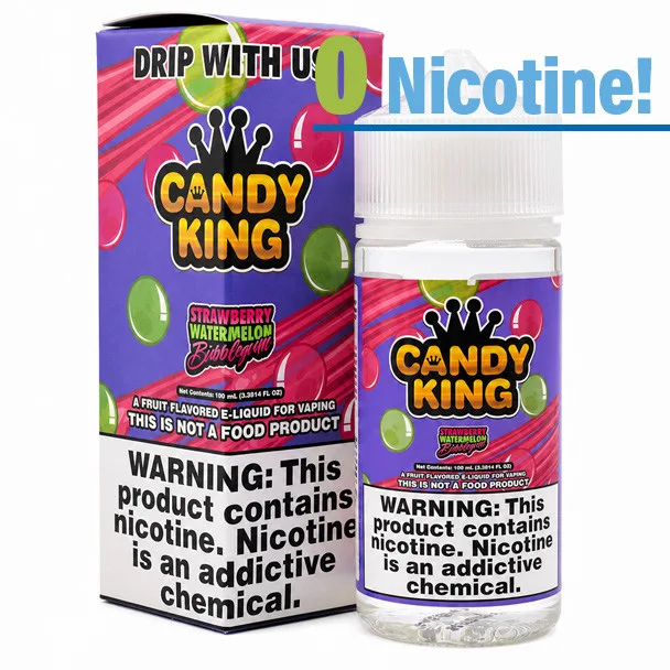 Strawberry Watermelon Bubblegum - Candy King - 100mL - 0mg