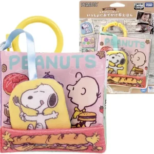 Takara Tomy Snoopy Cloth Picture Book for Baby Outings, 6 Months+