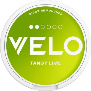 Tangy lime VELO Slim nicotine pouches 20 pack
