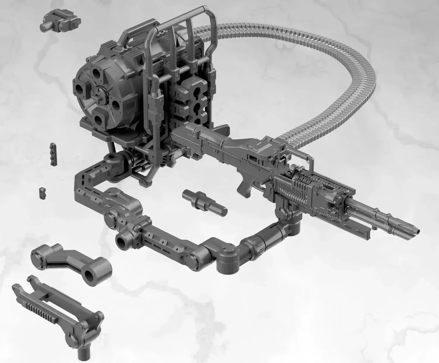 TOMYTEC Megami Device Little Army M60 Machine Gun Accessory Kit - Image 2