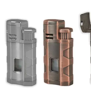 Vertigo Envoy Triple Torch Flame Lighter w/ Cigar Punch
