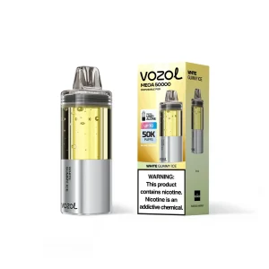 White Gummy Ice - Vozol Mega 50k Disposable Vape Pod
