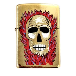 Zippo Lighter - 2011 Flaming Skull