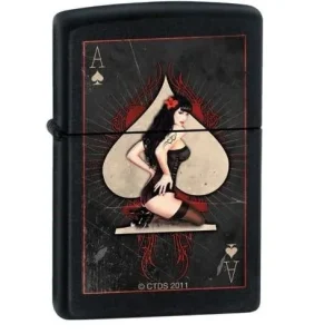 Zippo Lighter - Ace of Spade Pin-Up Girl