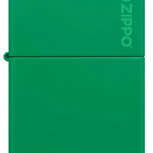 Zippo Lighter - Green Grass Matte w/ Zippo Logo